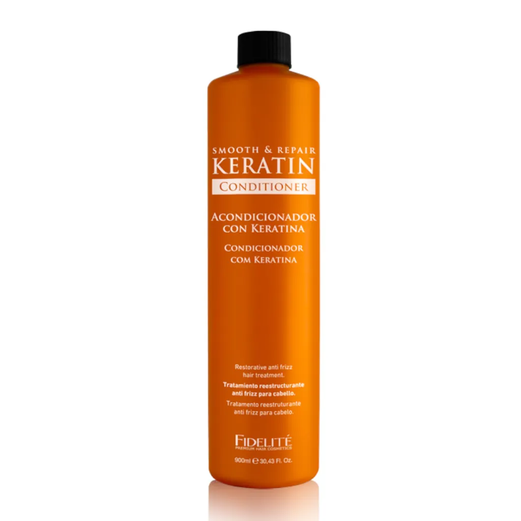 Acondicionador Keratina Reestructurante Anti-frizz 900ml Acondicionador keratina reestructurante anti-frizz 900ml para cabello dañado