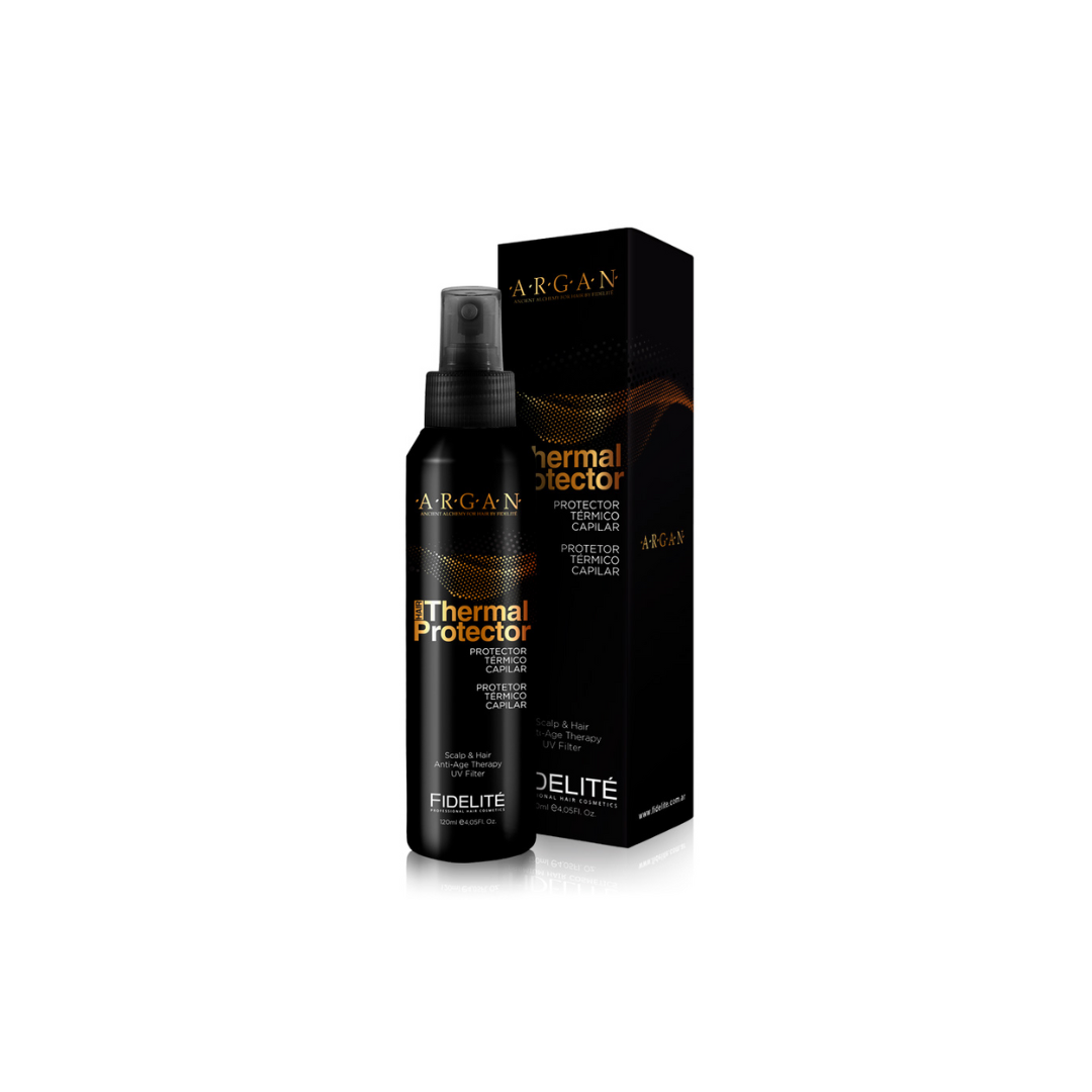 Protector Térmico Argán 120ml – Hidratación y defensa contra el calor Protector térmico con aceite de Argán para el cabello – 120 ml