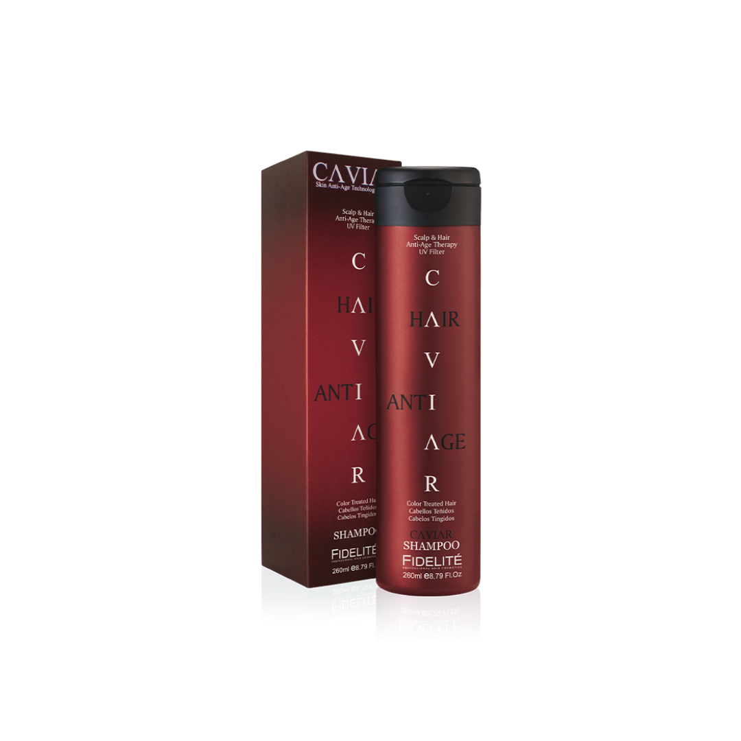 Shampoo Caviar Teñidos 260ml – Protege y realza el color Shampoo con extracto de caviar para cabellos teñidos – 260 ml
