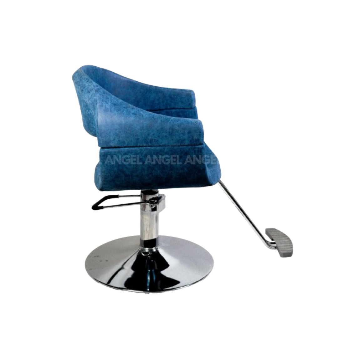 Sillón Cesena Hidráulico Sillón Cesena hidráulico azul para peluquería y barbería