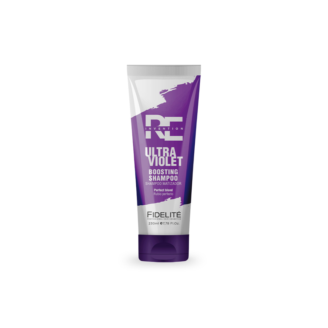 Shampoo Corrector Reinvention Ultra Violet – 230ml Shampoo corrector Ultra Violet 230ml – neutraliza tonos amarillos y anaranjados