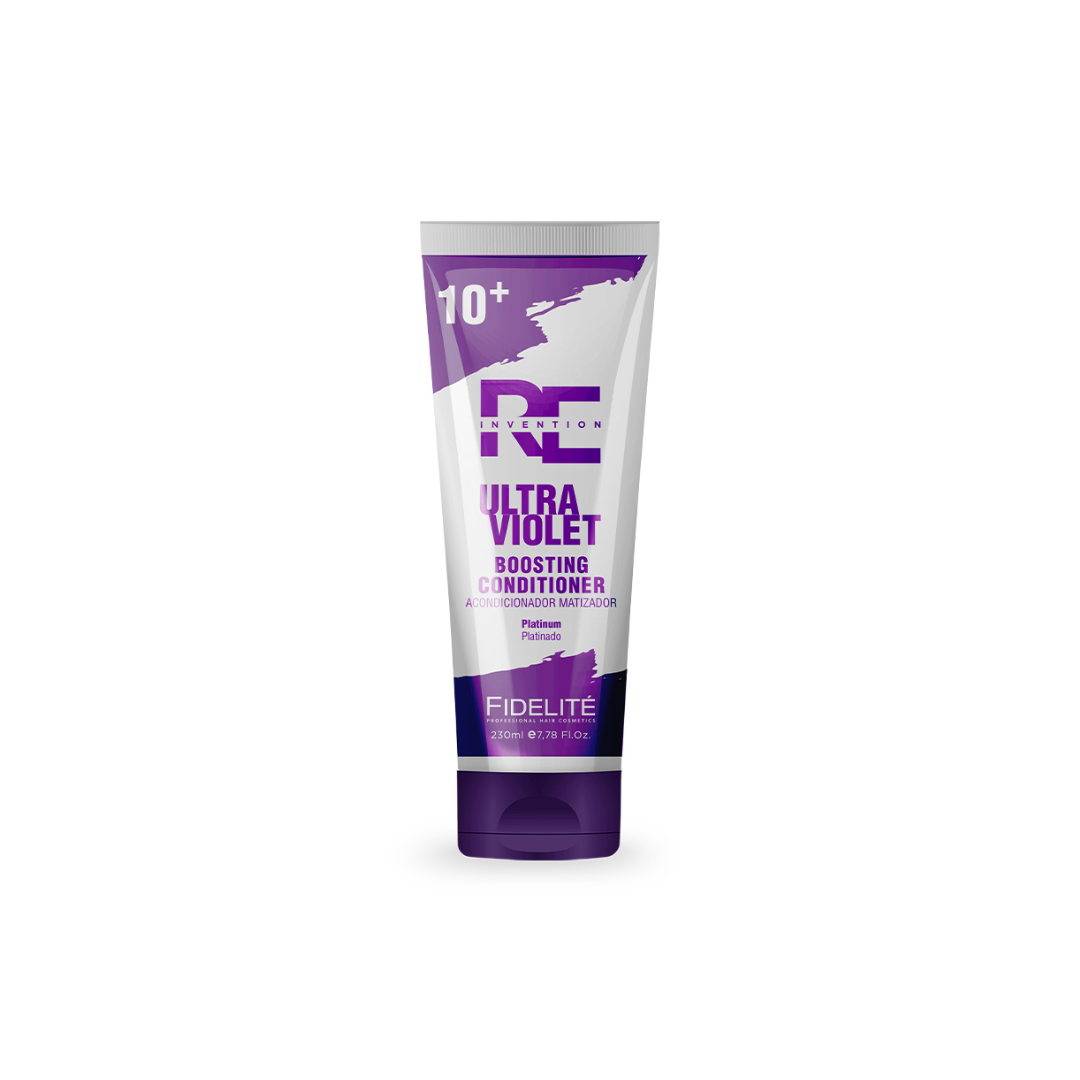 Acondicionador Corrector Reinvention Ultra Violet – Tonos 10+ – 230ml Acondicionador Ultra Violet tonos 10+ – realza rubios platinados y neutraliza amarillos