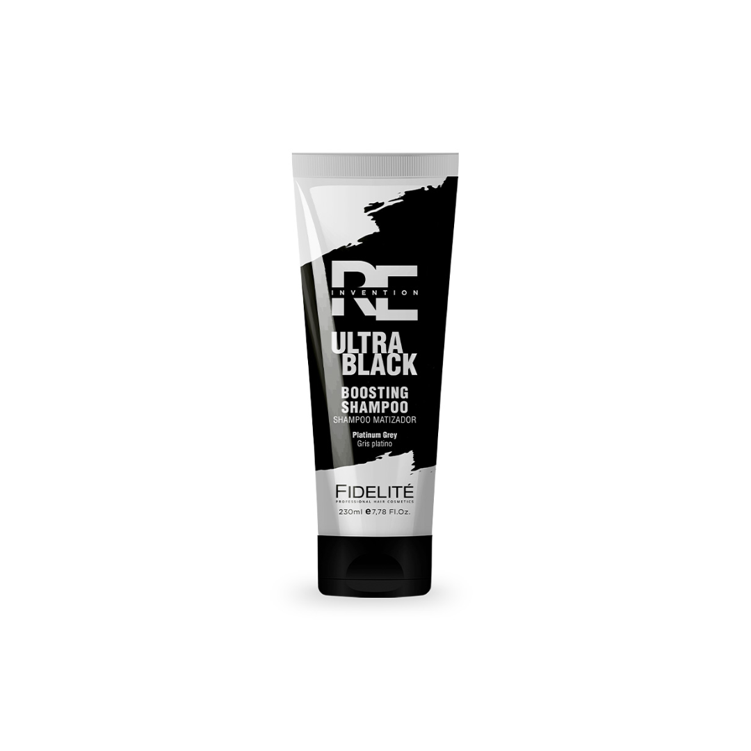 Shampoo Matizador Reinvention Ultra Black – Gris Platino – 230ml Shampoo matizador gris platino – Fidelité Ultra Black 230ml