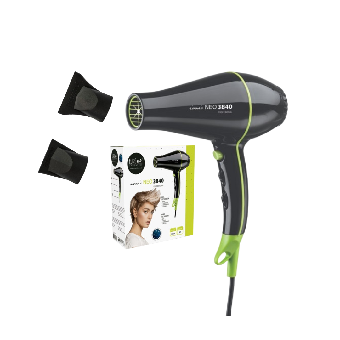 Secador Eurostil NEO 3820 – Motor profesional y diseño ergonómico Secador Profesional Eurostil NEO 3820 ligero y potente